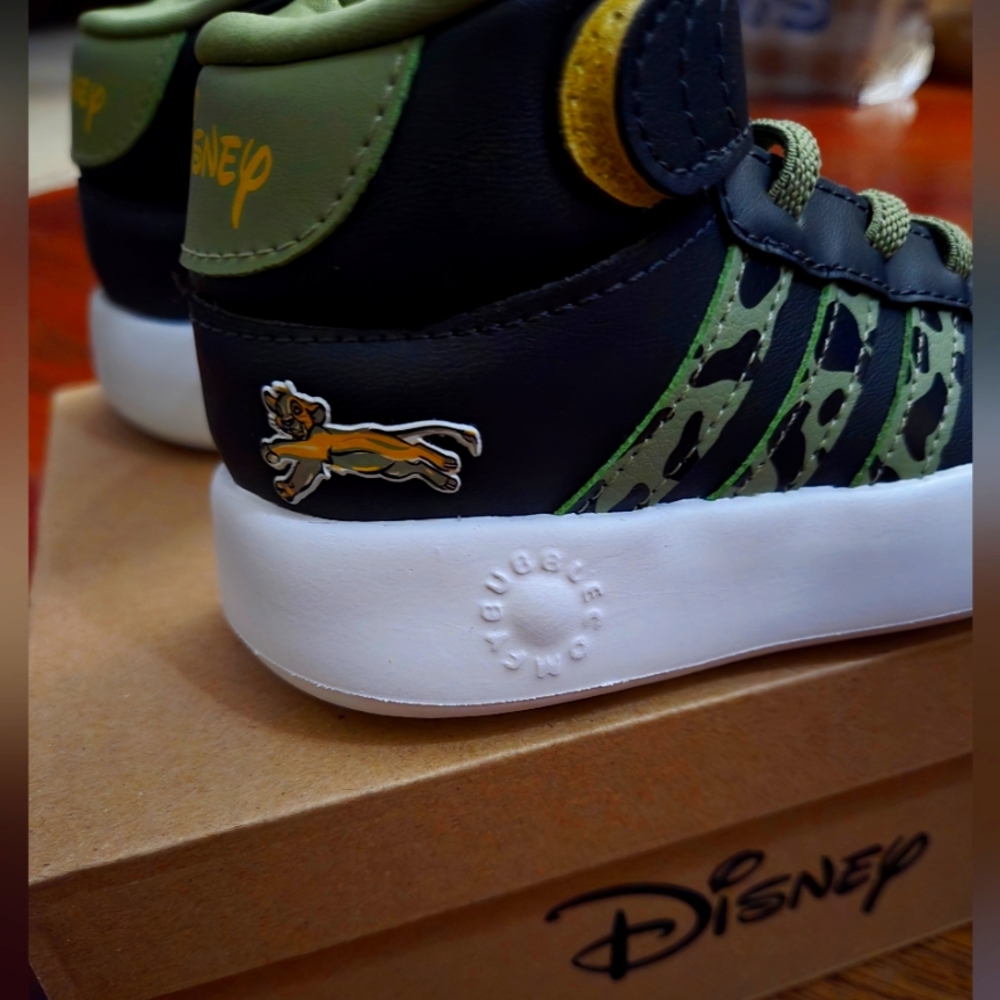 Adidas Disney Kids Lion King Green and Black Sneakers Toddler Various Sizes
